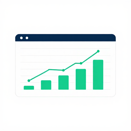 flat vector 2D illustration of a minimalist analytics dashboard with charts and graphs, solid matte colors, empty negative space, isolated on transparent background